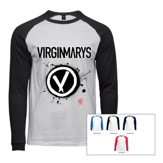 CIRCLE SPLAT LOGO LONG SLEEVE BASEBALL SHIRT