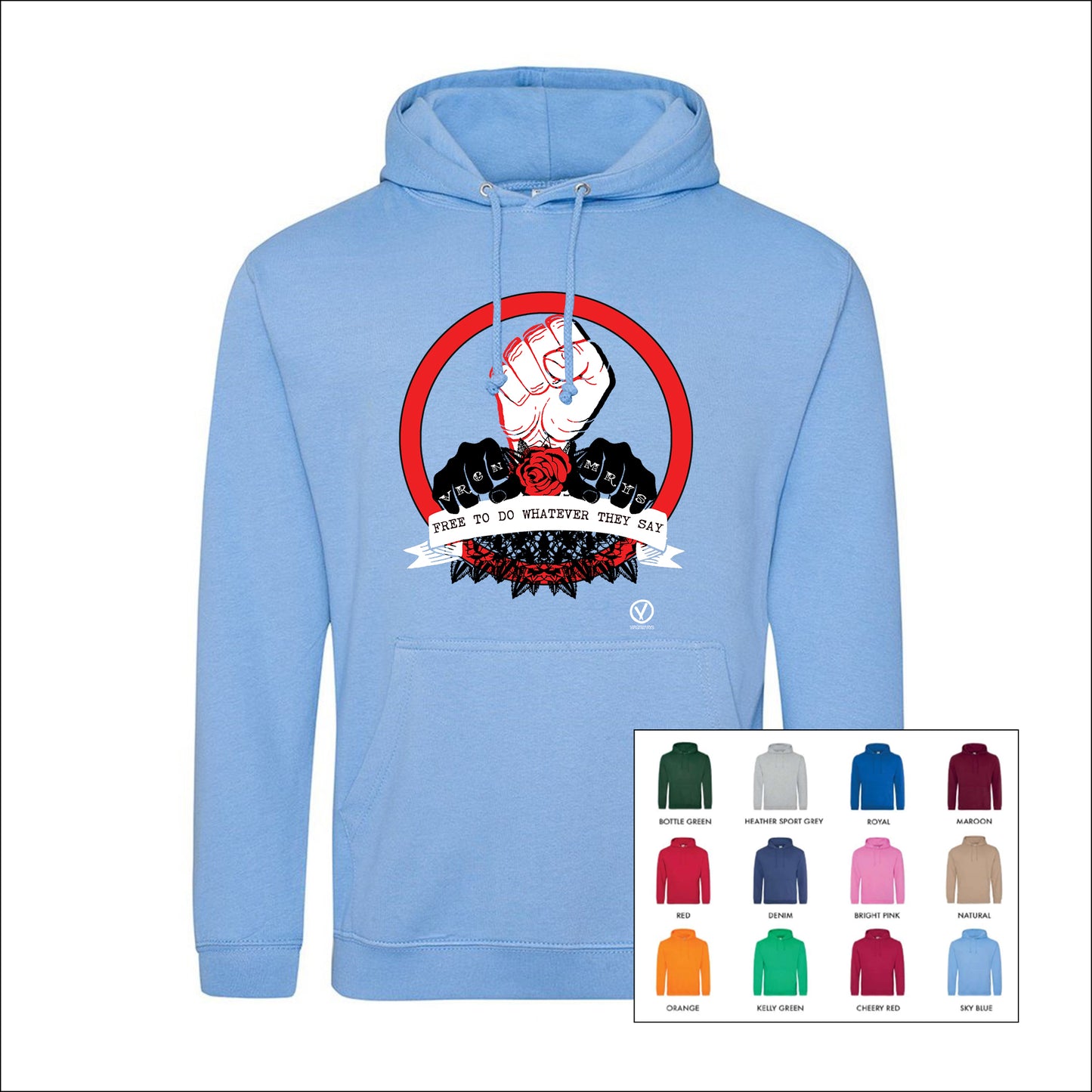 FREE-TO-DO-WHATEVER-SAY HOODIE