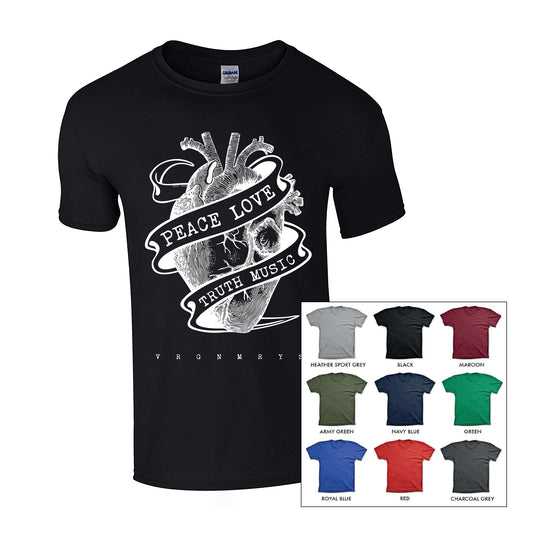 HEART TATTOO SHORT SLEEVE T-SHIRT
